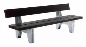 Euroform W Деревянная скамейка со спинкой Block 90, 90l, 90d