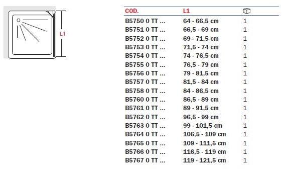 INDA® Стеклянная душевая кабина в современном стиле с тарелкой и распашной дверцей Claire design B578…s/d-b575…0 - Вид №1