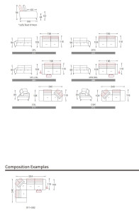 Угловой тканевый диван с подставкой для ног