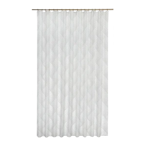 Тюль на ленте «Ромбы», 250x280 см, геометрия, цвет серый