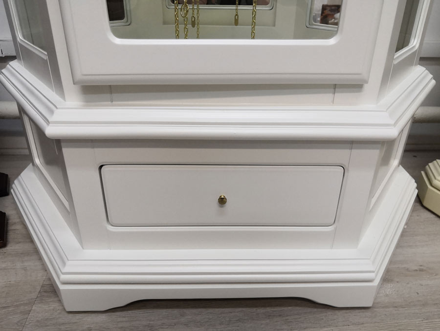 Часы напольные белые деревянные White SARS ДИЗАЙНЕРСКИЕ 00-3967436 Белый  - Вид №5