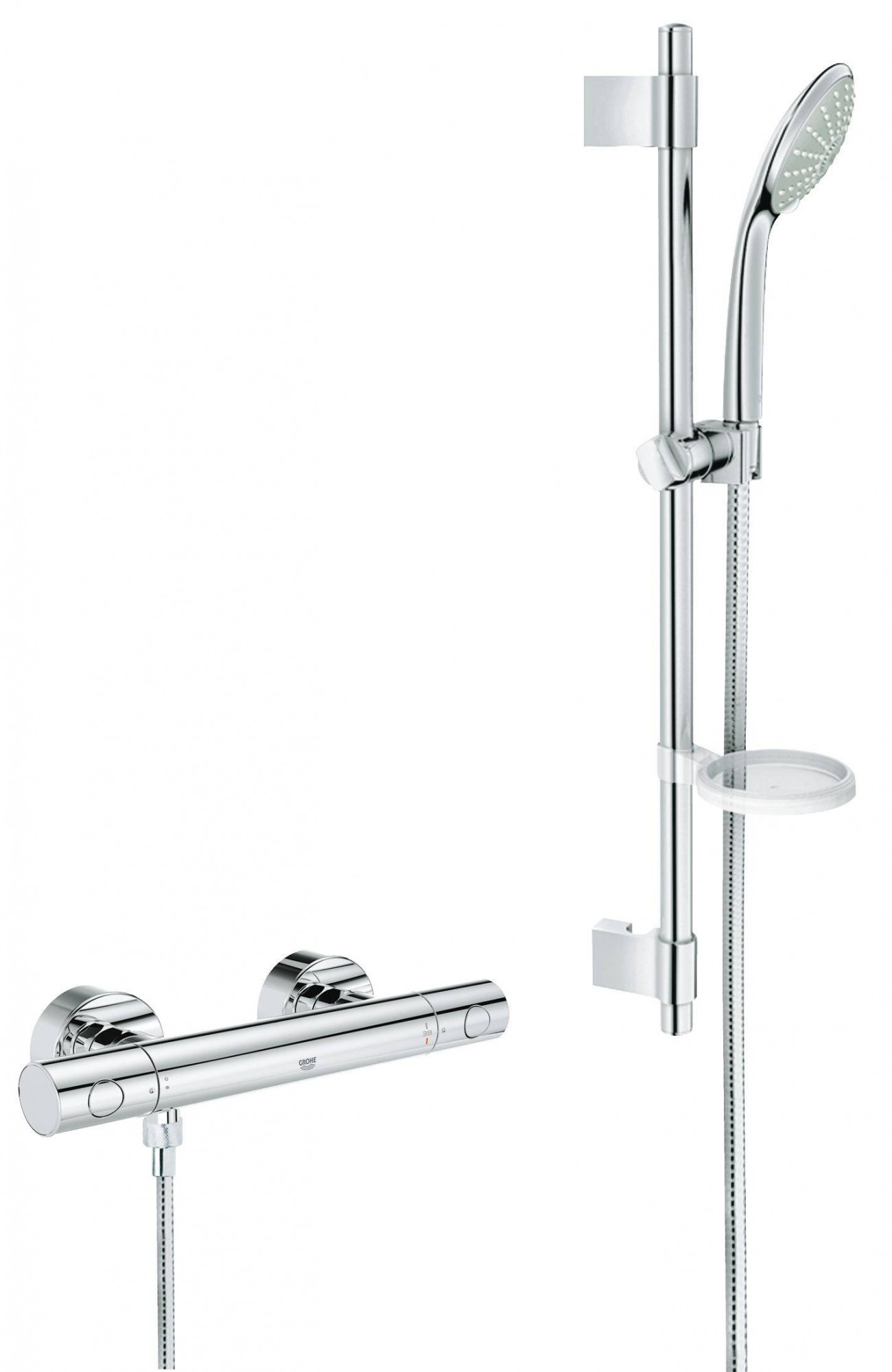 34286000 Термостатический смеситель для душа Grohe Grohtherm 1000 Cosmopolitan хром