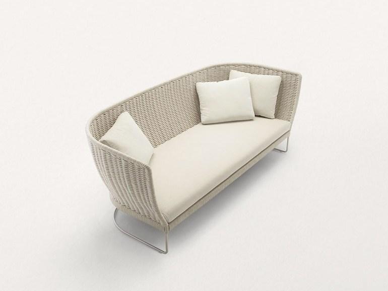 Paola Lenti Садовый диван 2-х местный с высокой спинкой Ami sun-id-1368745 - Вид №2