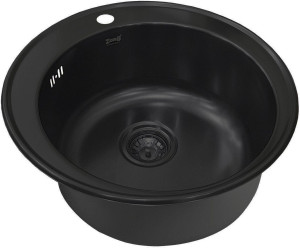 Мойка кухонная ZorG Inox SZR 510/205 GRAFIT из нержавеющей стали, графит