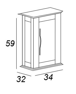 Мебель для ванной CEZARES TIFFANY 120 Bianco opaco 54954 - Вид №6