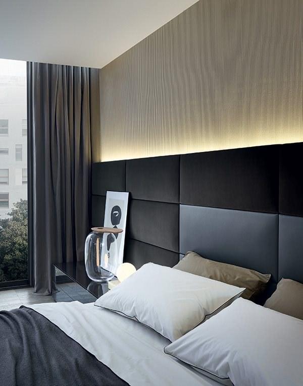 Poliform Кровать двуспальная с обивкой и высоким изголовьем Dream sun-id-1461895 - Вид №7