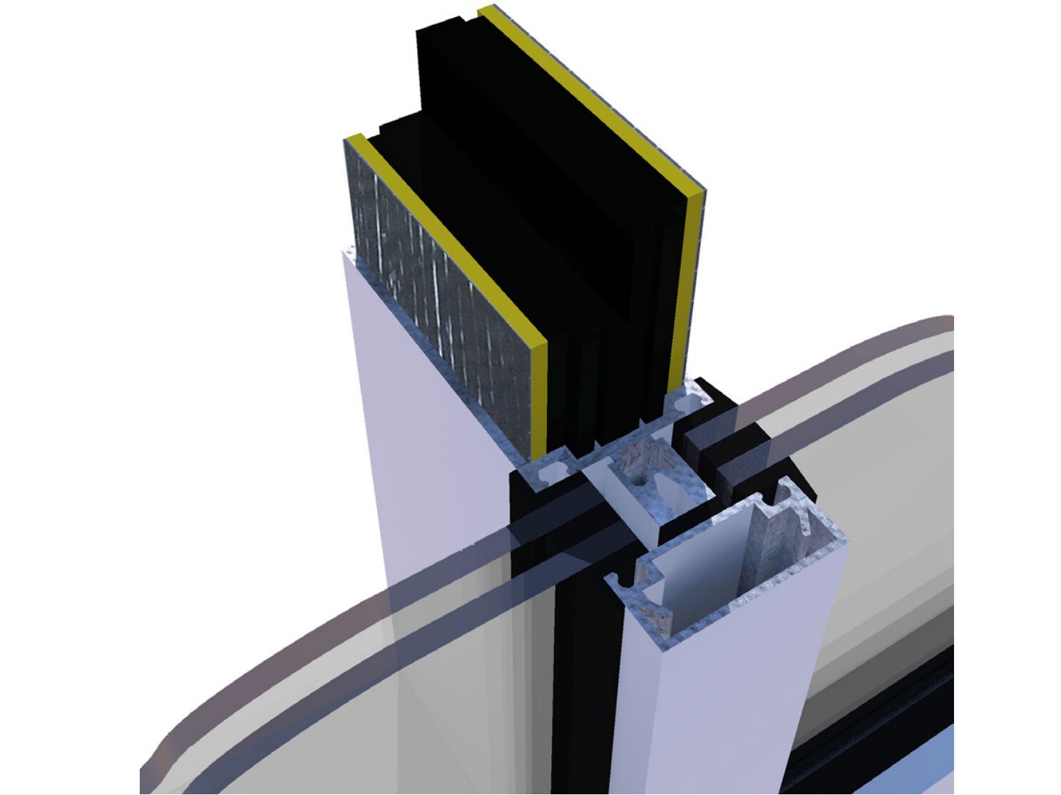 Акустические вставки для стоек и стрингеров в системах навесных стен Siderise MI ARCH-00061908 - Вид №1