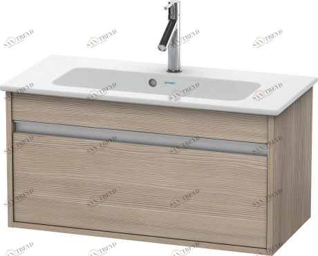 KT642303131 Ketho Тумбочка подвесная компакт Сосна серебристая, декор Duravit