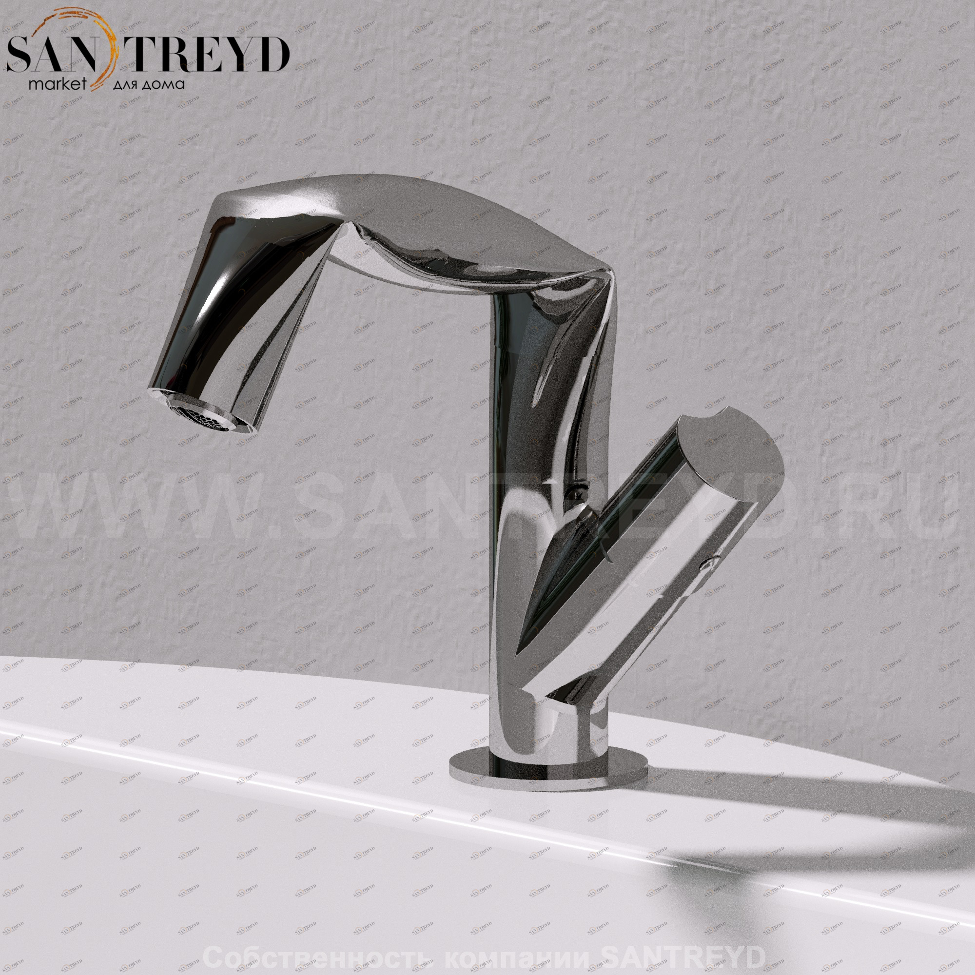 Flaminia FOLD Смеситель для раковины хромированный FL4070 Ceramica Flaminia