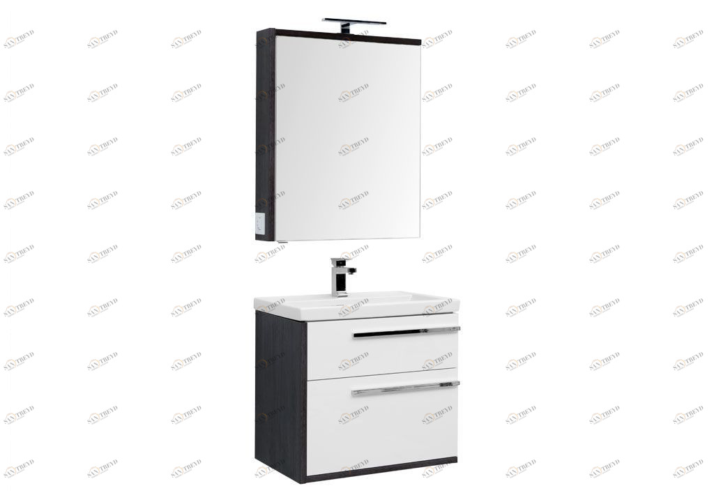 Мебель для ванной Aquanet Фостер 70 эвкалипт мистери/белый 00209028