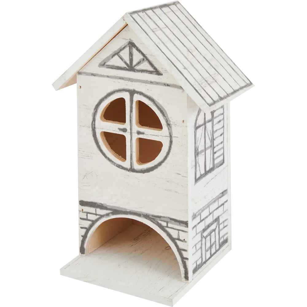 Ящик для хранения чая Графио Ч2 9x11x21 см дерево бело-черный Santreyd STLM-2163727