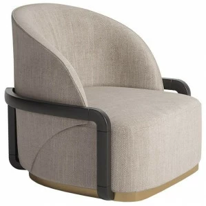 Paolo Castelli Кресло из ткани с подлокотниками  Sed.lpea.200.sup