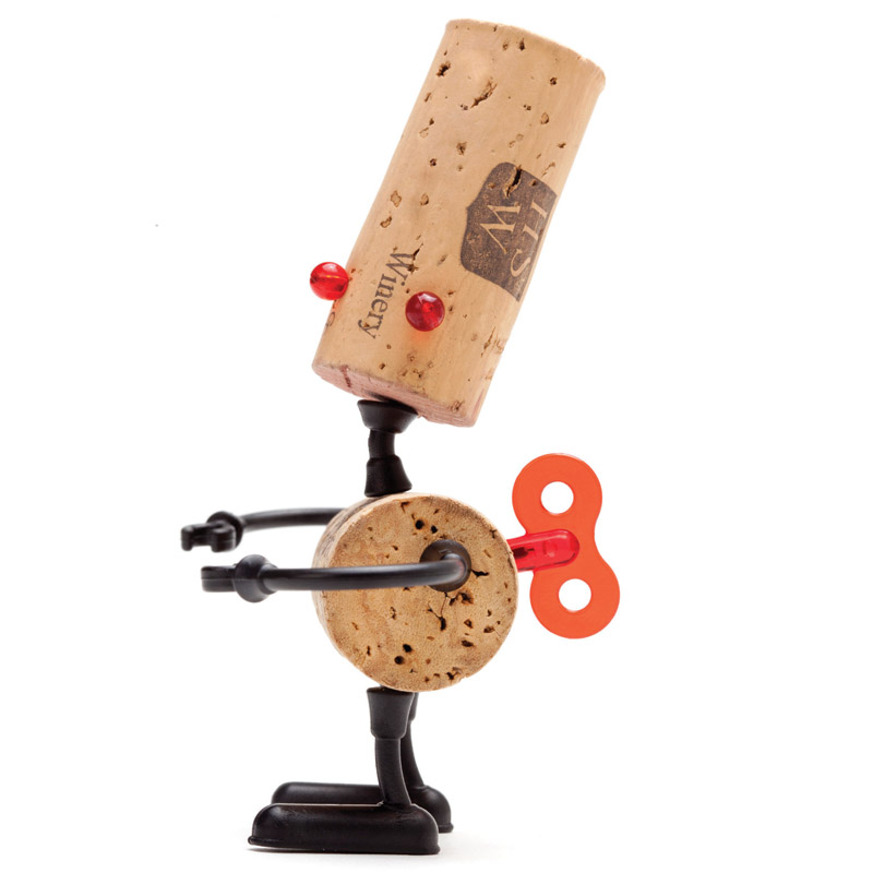 Декор для винной пробки robots Люк MONKEY BUSINESS ДИЗАЙНЕРСКИЕ 00-3862916 Черный  - Вид №2