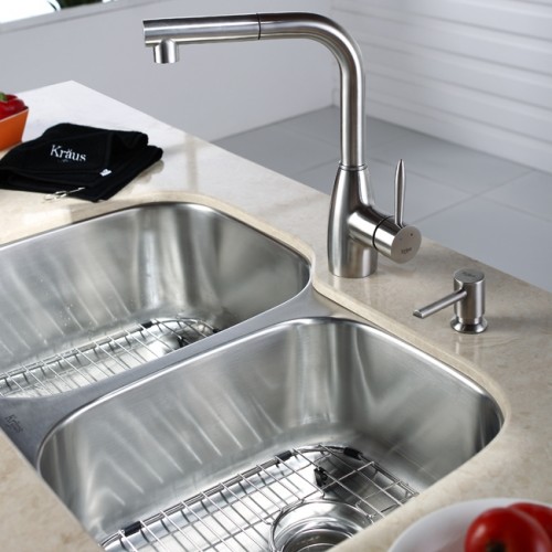 KBU24-KPF2140-KSD33 Накладная раковина на столешницу  прямоугольная Krausru  - Вид №1