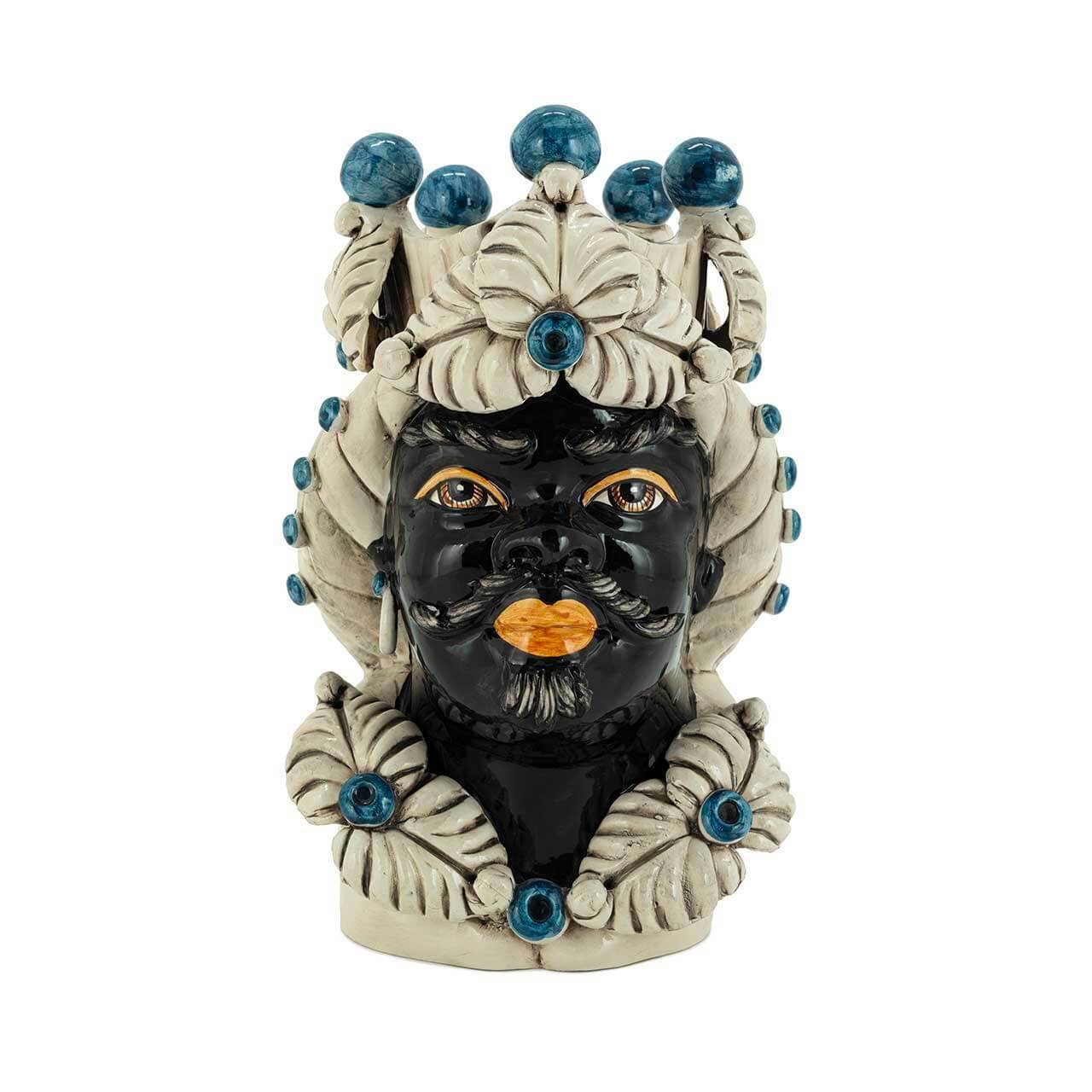 200944-LU ABHIKA ВАЗА MORO MAN EVE GOLD FINISH  - Вид №3