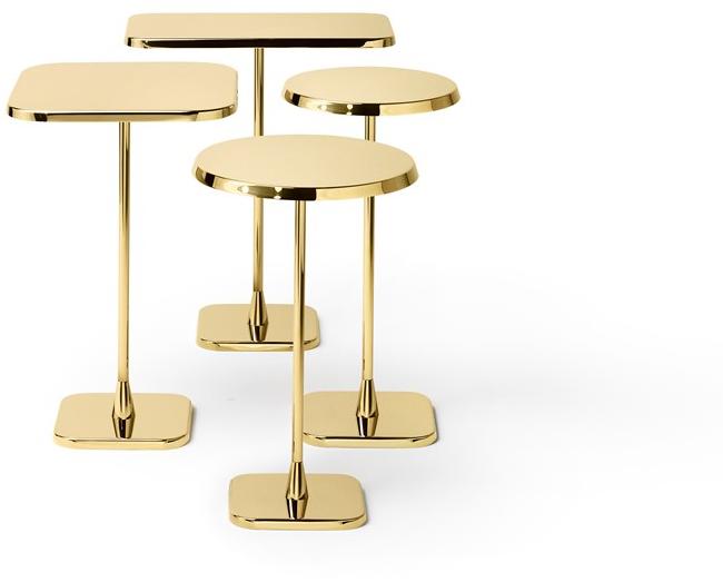 GHIDINI1961 Квадратный журнальный столик из нержавеющей стали Opera sun-id-1502308 - Вид №2