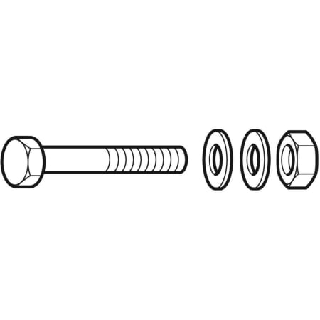 366.743.26.1 Комплект болтов Geberit PE Geberit  - Вид №1