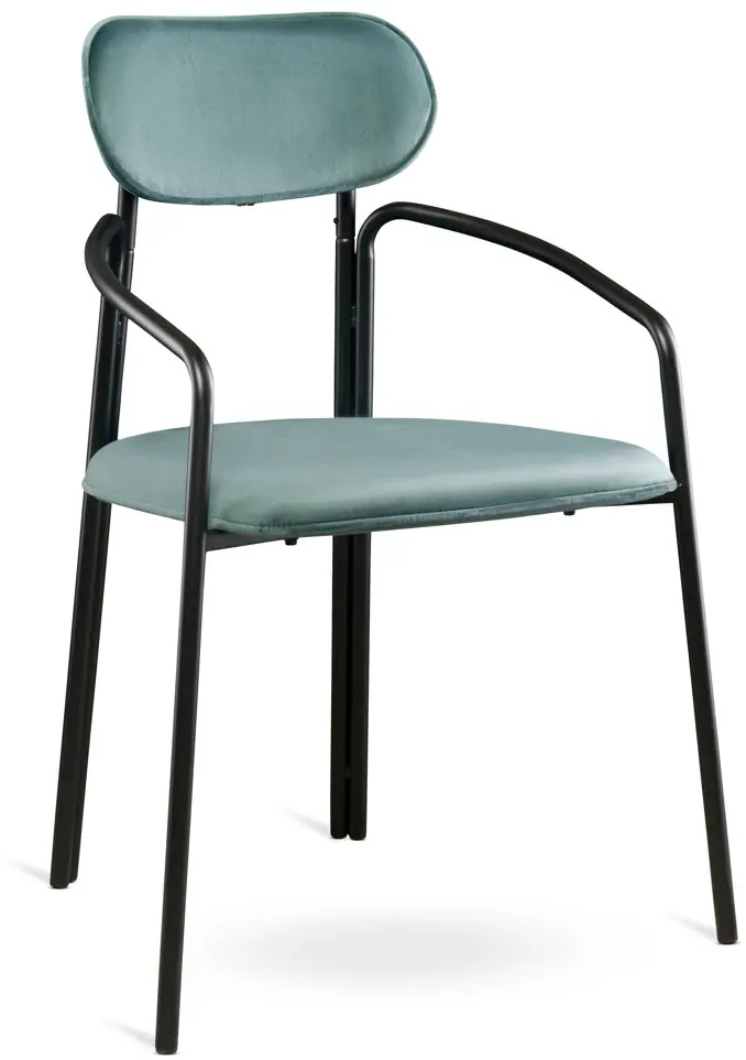 91056985 Стул Latitude 14 Round 83x58x44 см полиэстер фанера цвет бирюзовый STLM-0877721
