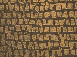 Льняная настенная ткань с графическим рисунком