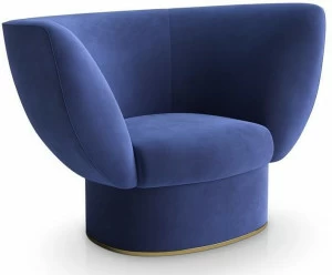 Sicis Бархатное кресло с подлокотниками Tulipa