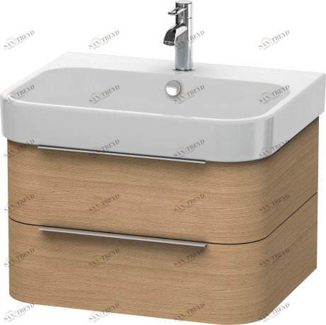 H2636405252 Тумбочка подвесная Happy D.2 #H26364 625 x 480 мм Европейский дуб, декор Duravit