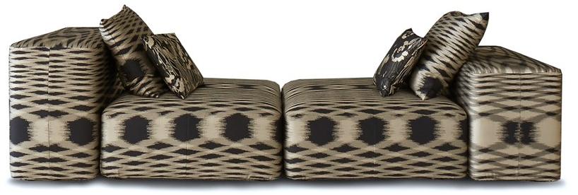 MissoniHome Секционный диван со съемным чехлом из ткани sun-id-1370193 - Вид №3