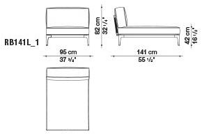 B&B Italia Outdoor 3-х местный тканевый садовый диван Ribes sun-id-1376958 - Вид №7