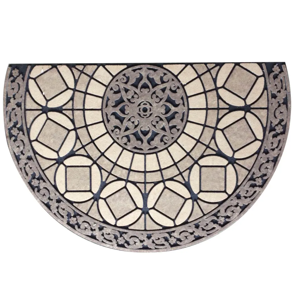 Коврик придверный «Stones» полукруг резина 58х90 см INSPIRE STLM-2088877 - Вид №1