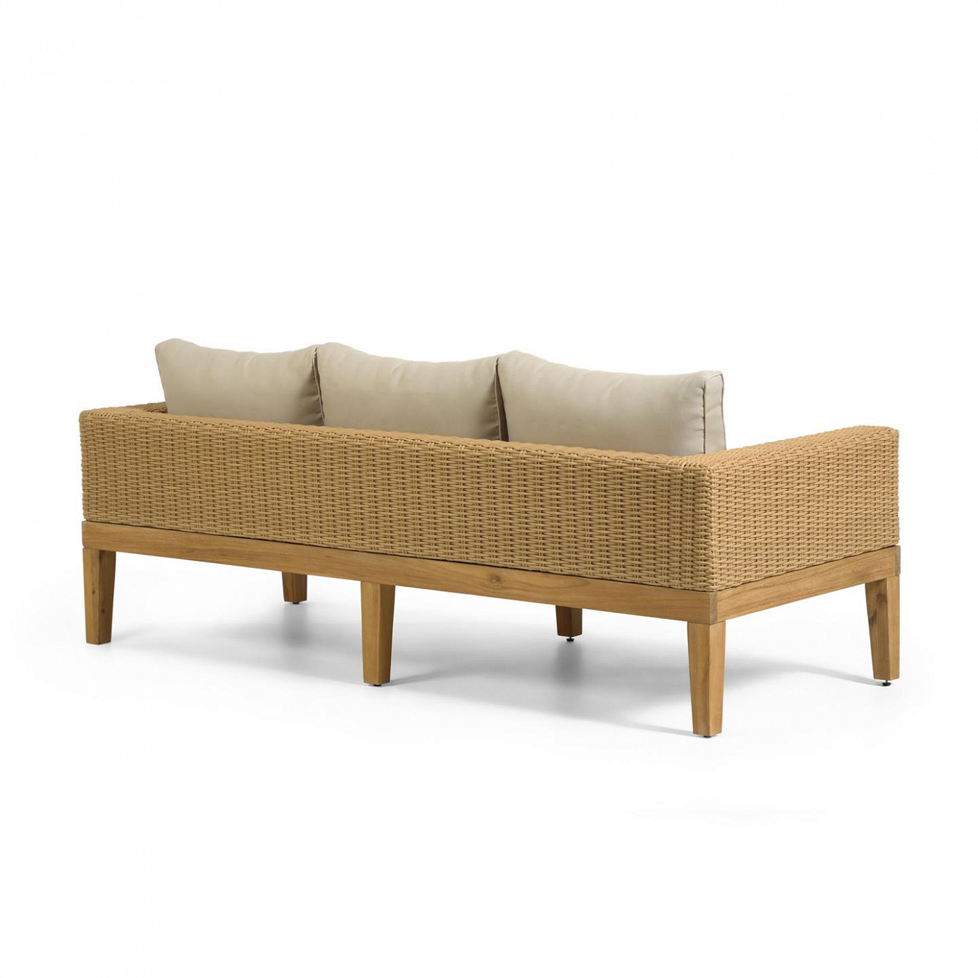 097573 Диван Giana из массива акации и ротанга 193 см La Forma GIANA  - Вид №3