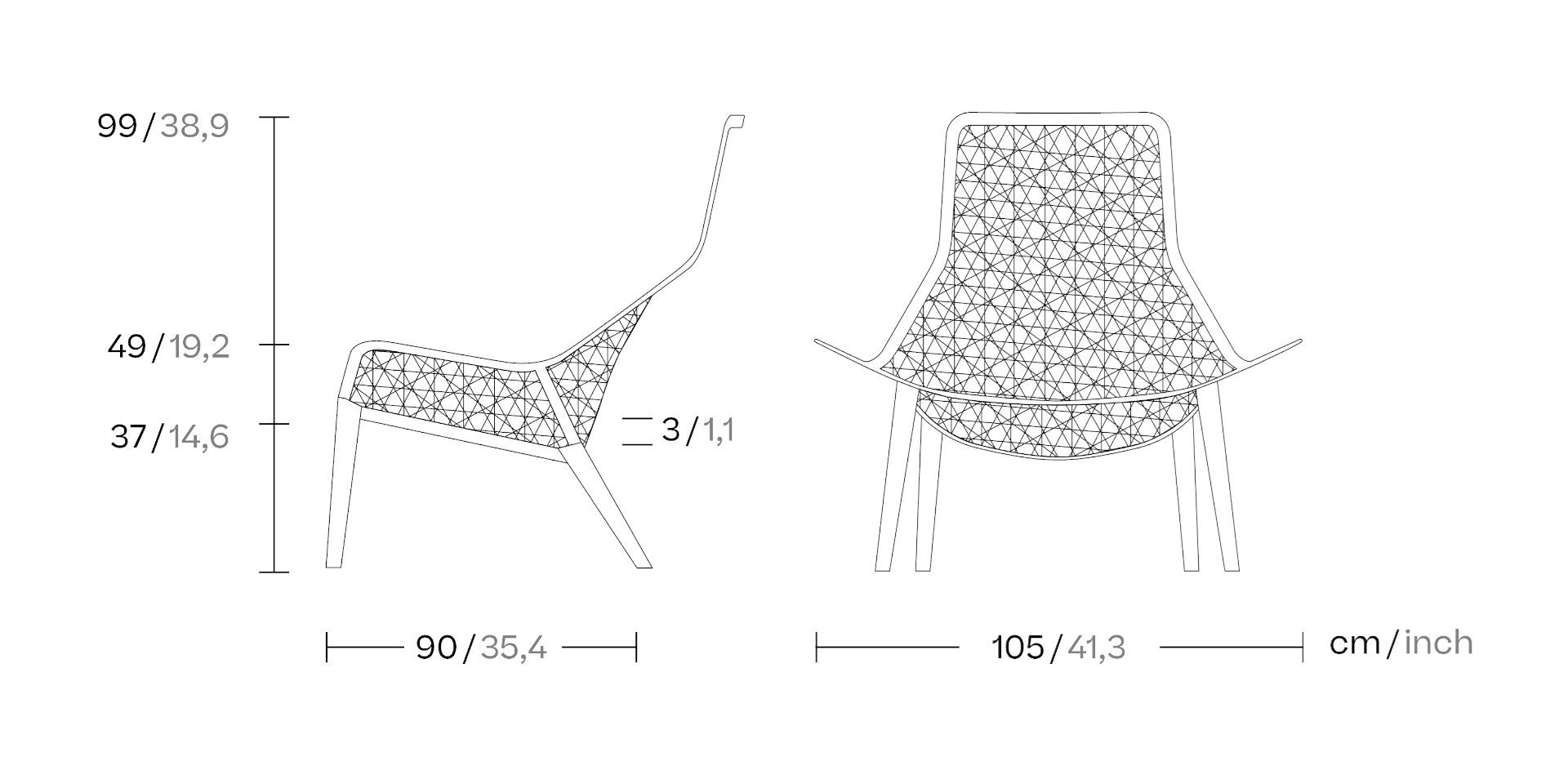 Садовое кресло из синтетического волокна Kettal Maia ARCH-00044667 - Вид №1