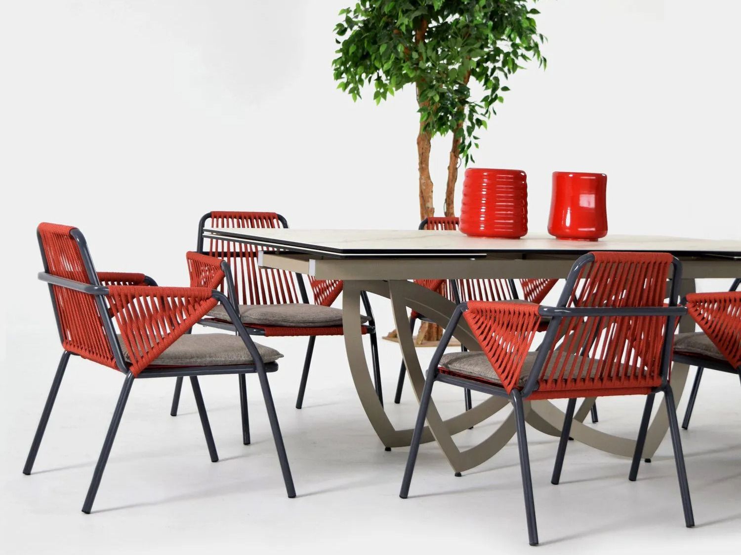 Тканевый садовый стул с подлокотниками ABLE Антиб ARCH-00110773 - Вид №9