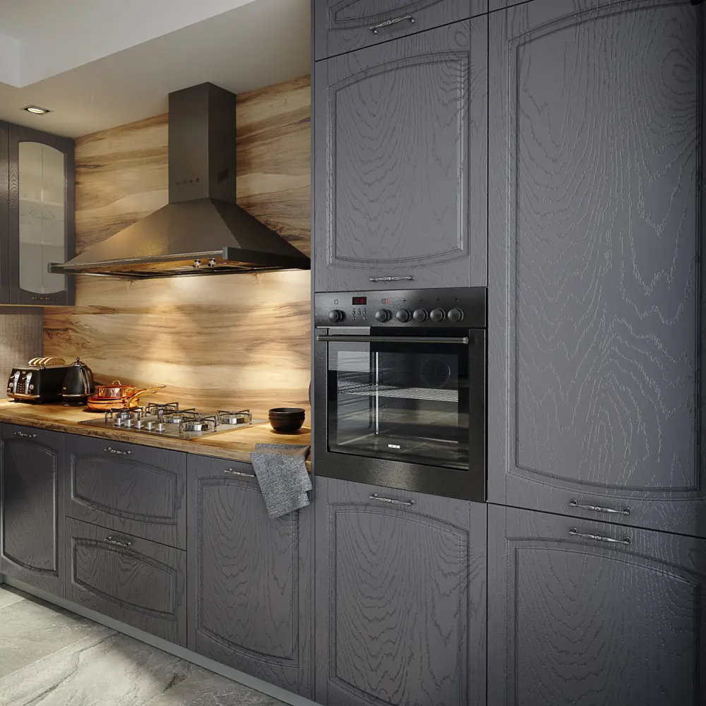 Фальшпанель для шкафа Delinia ID Петергоф грей 58x76.8 см МДФ цвет графит STLM-2147072 - Вид №8