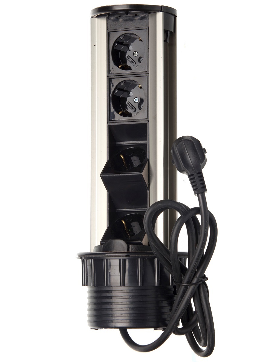 Блок электрических розеток Solo 12007 Silver NAVAKO  - Вид №2