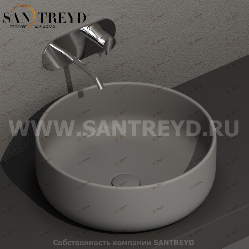 430289 Накладная раковина на столешницу  круглая Kerasan Nolita