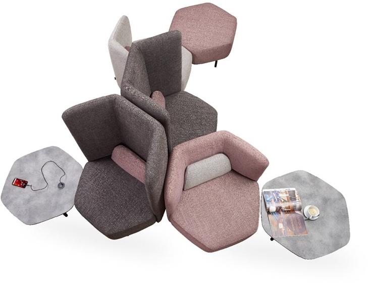 ROSSIN Диван из акриловой ткани с высокой спинкой Picco sun-id-1511056 - Вид №5