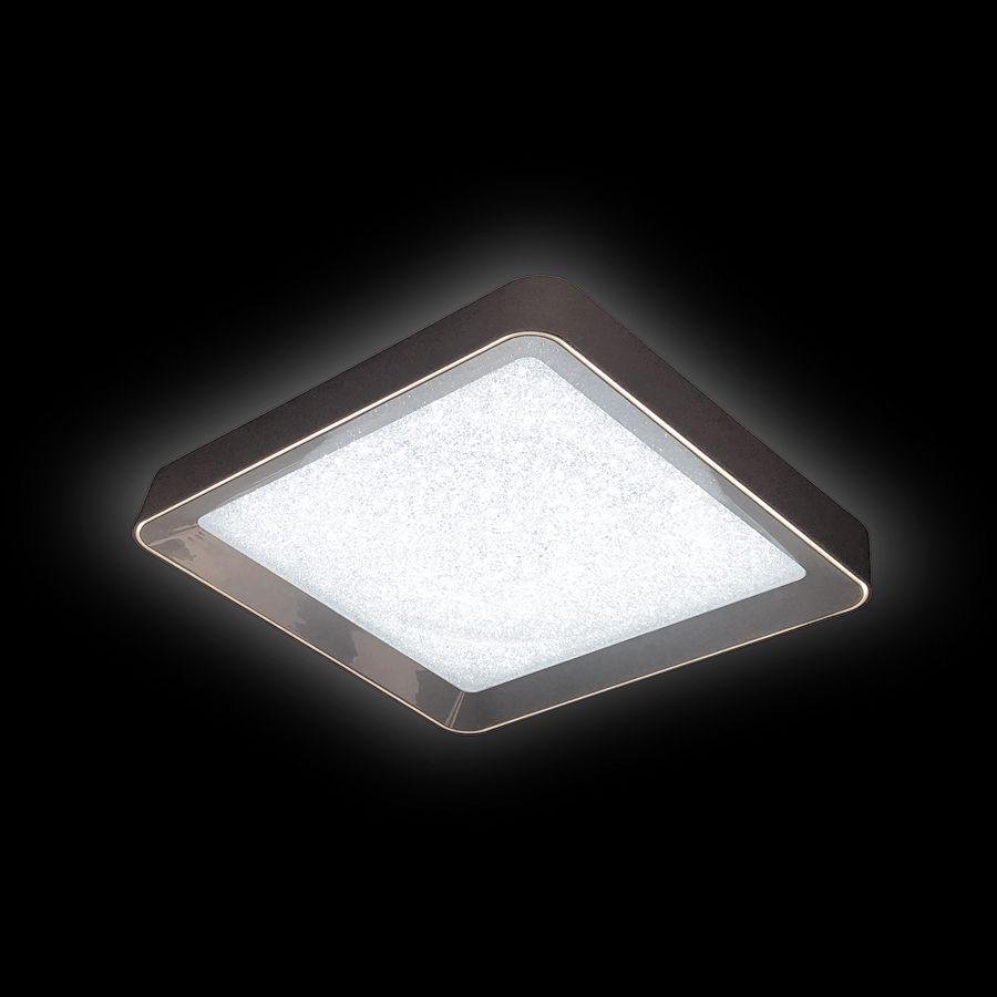 Потолочный светодиодный светильник Ambrella light Orbital Crystal Sand FS1218 WH/WH 112W+36W D650*65 AMBRELLA LIGHT ORBITAL CRYSTAL SAND 223532 Белый  - Вид №2