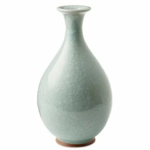 Ваза фарфоровая кракелюр 38 см BUREAU ДИЗАЙНЕРСКИЕ 262991 Зеленый