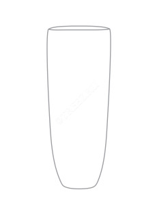 41.3319-04-021-GLD-120 Кашпо  Effectory - серия Metal - Высокий конус Giant - Сусальное золото Цветочная коллекция