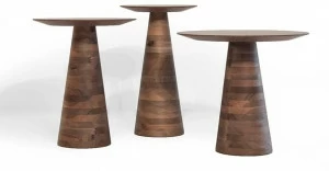 Mobi Высокий круглый деревянный журнальный столик