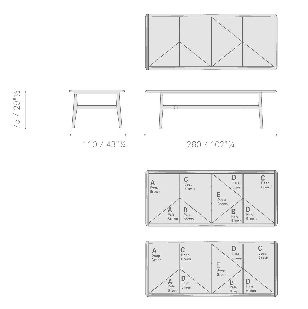 Прямоугольный стол из тикового дерева с керамической столешницей Poltrona Frau Boundless Living Outdoor Collections ARCH-00138932 - Вид №11