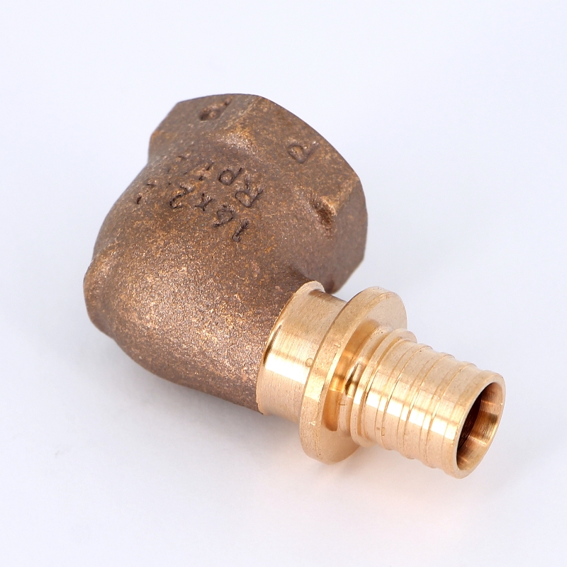 Угол надвижной В бронза REHAU 16х1/2" RX+ 456353 - Вид №3