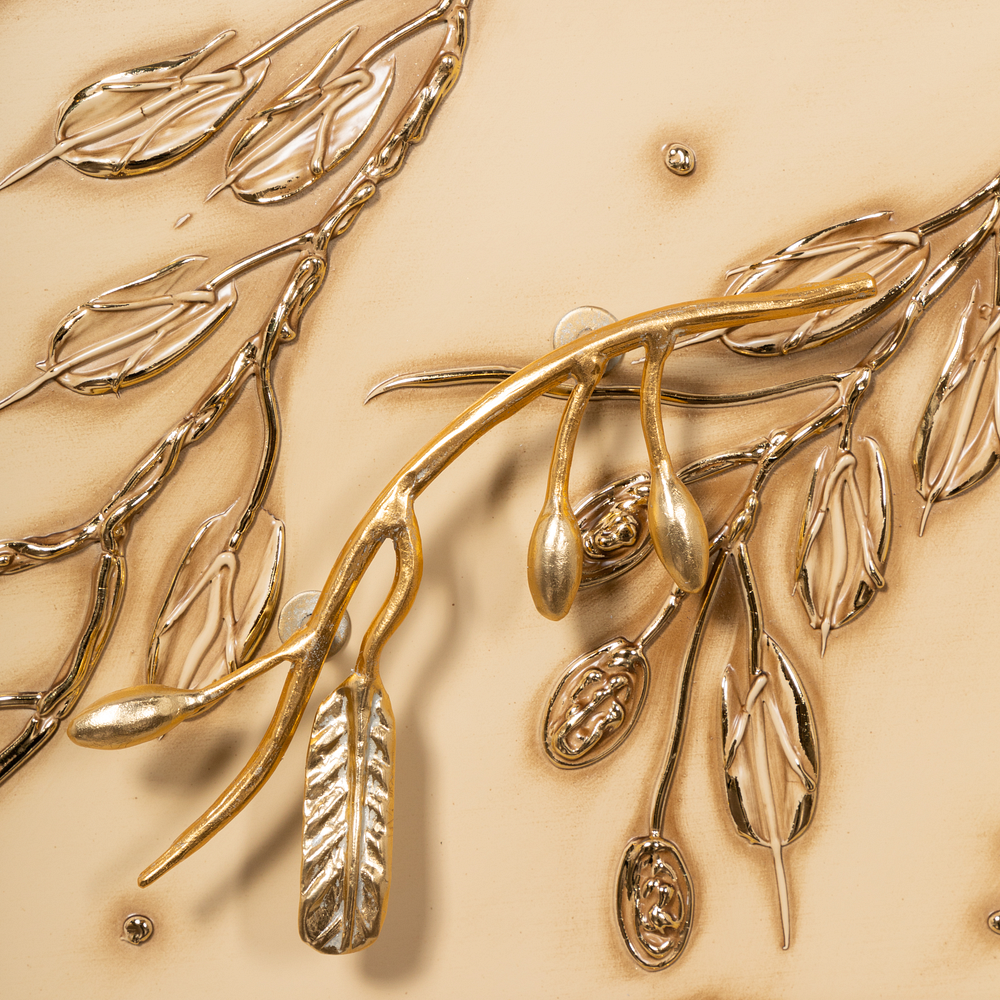 11629 Комод Oliva Branch Айвори Мраморное золото BOGACHO 4627196597433 - Вид №7