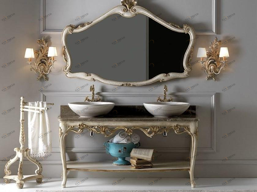 Grifoni Silvano Консоль для двойной мойки с зеркалом sun-id-1467712