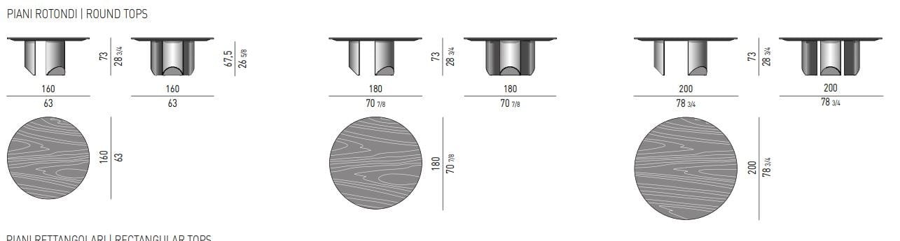 Круглый деревянный стол для гостиной Minotti Клин ARCH-00128772 - Вид №3