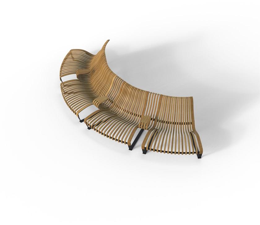 Green Furniture Concept Скамья со спинкой Nova c sun-id-1377962 - Вид №4