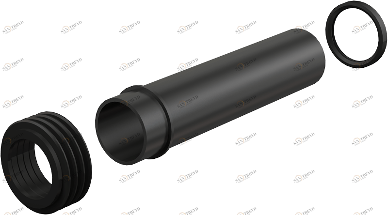 Прокладка + патрубок + гофрированная прокладка 45×58×25 ALCAPLAST M901