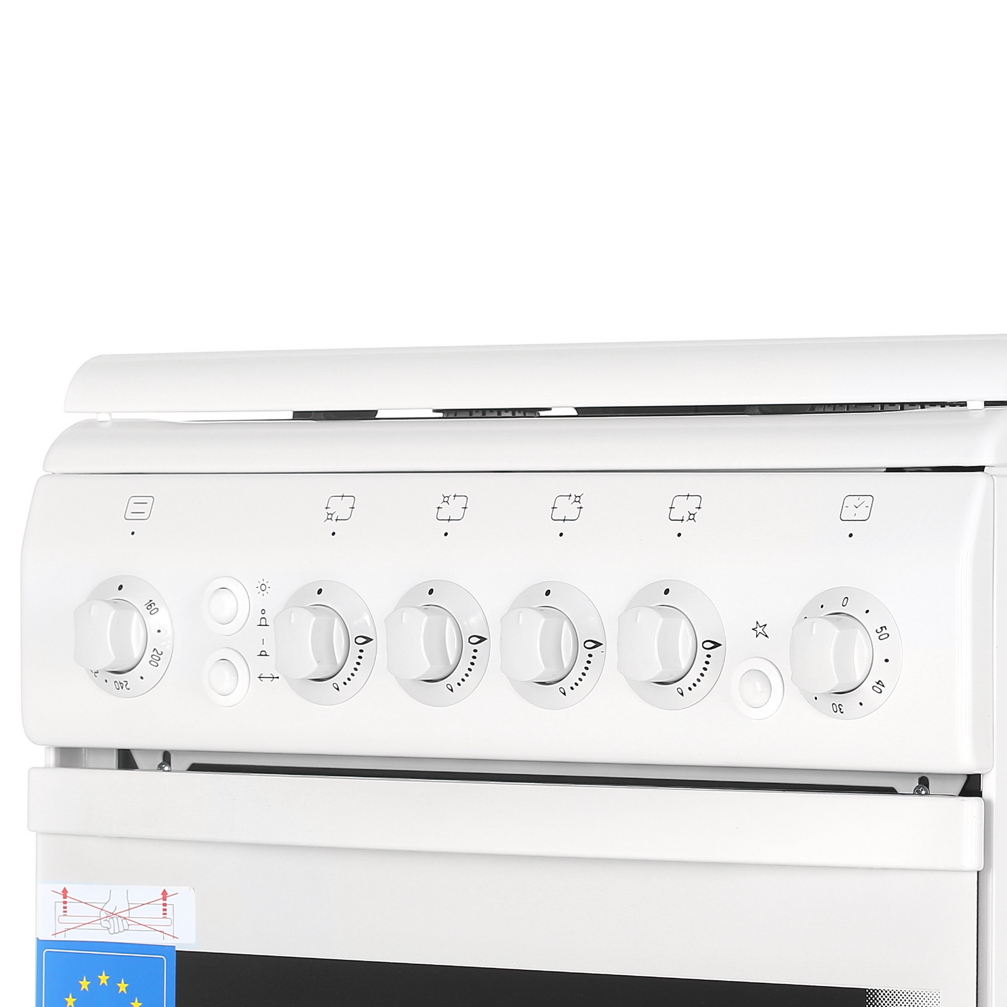 8164046 Газовая плита De Luxe 506040.11Г (КР) ЧР белый STDN-0046508 - Вид №3