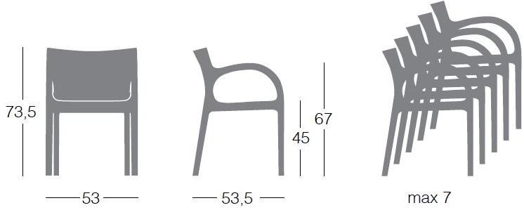 Segis Стул складной с подлокотниками  S0400  - Вид №10
