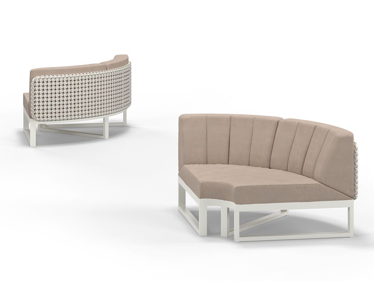 Угловой садовый диван из ткани MAMAGREEN Munia ARCH-00015782 - Вид №1