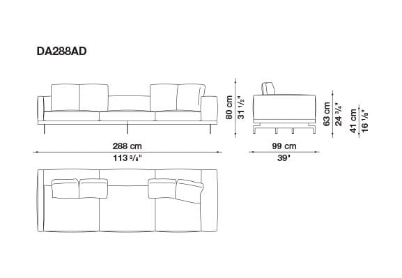 Кожаный диван B&B Italia док ARCH-00130675 - Вид №69